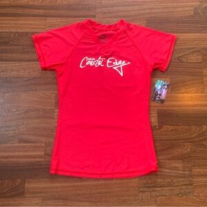 Sunspecs Aloha Surf SPF 50+ Women’s L Sun Protection Surf Swim Shirt NWT Red